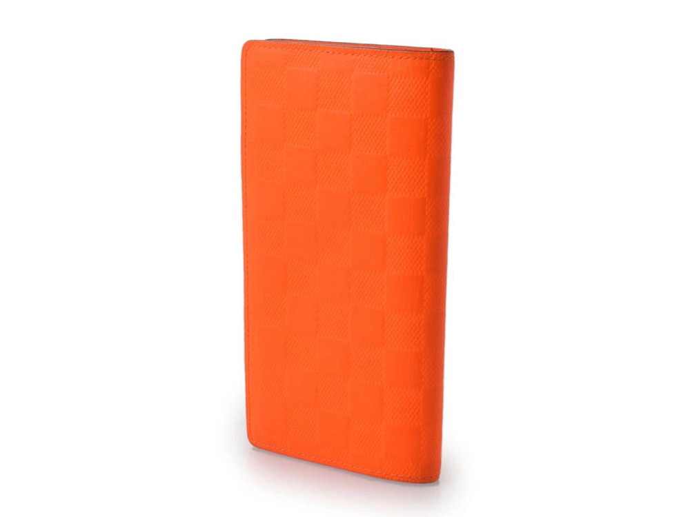 Louis Vuitton Brazza Infini Portefeuille Orange Damier Orange